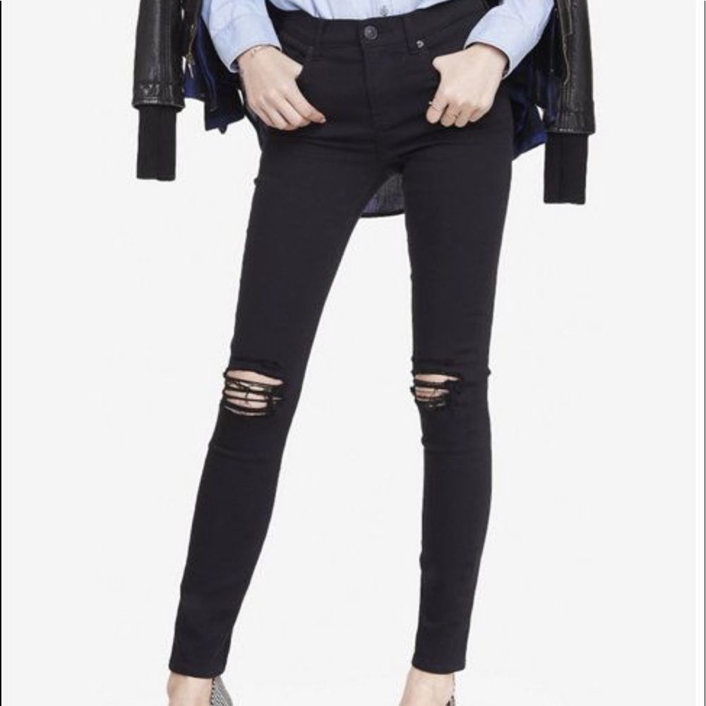 Express distressed jeans size 0 ✅💖👖